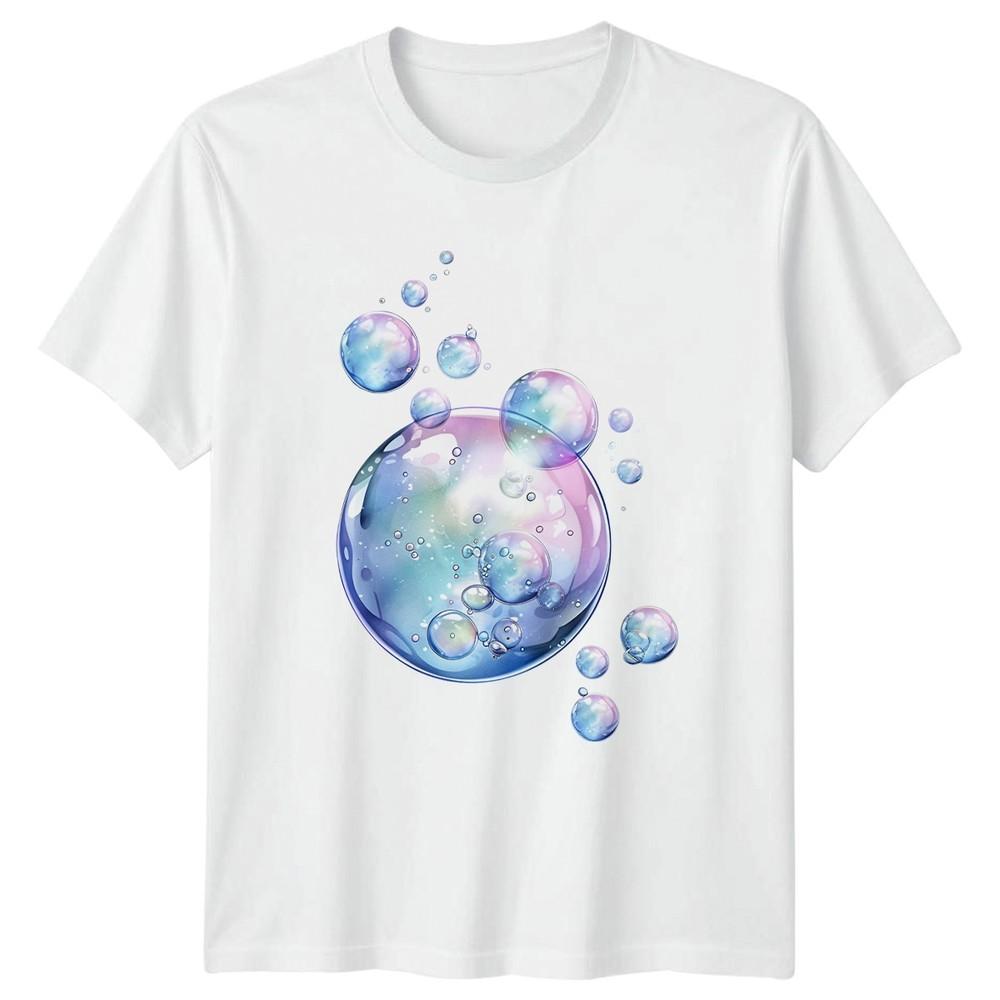 Bubbles Art TShirt Underwater Nature Marine Gift For Him And Her S