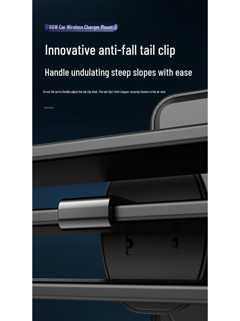 Universal Electric Clamping Wireless Car Phone Holder & Charger for Air Vent, 2026 Navigation Edition