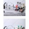 Transparent Travel Makeup Bag Design Large Capacity Cosmetic Organizer Toiletry Pouch for Women with Portable Skincare Storage
