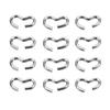 100Pcs Stainless Steel B-Shaped Buckle Bracelet Necklace Pendant Connector Bail Clasps Claw Charms Bracelet Hooks Crimps End Jew