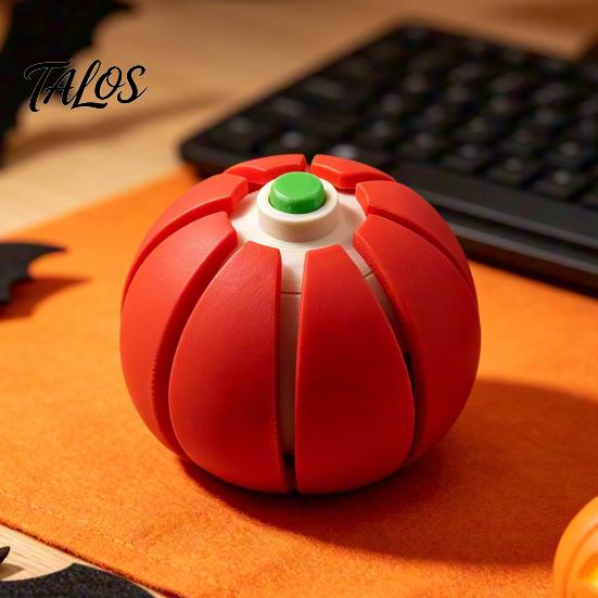 Stress Relief Toy Halloween Pumpkin Squeeze Ball, Fruit Shaped Clicker Fidget for Kids Anxiety Relief, Cute Soft Decompression Adults, Party