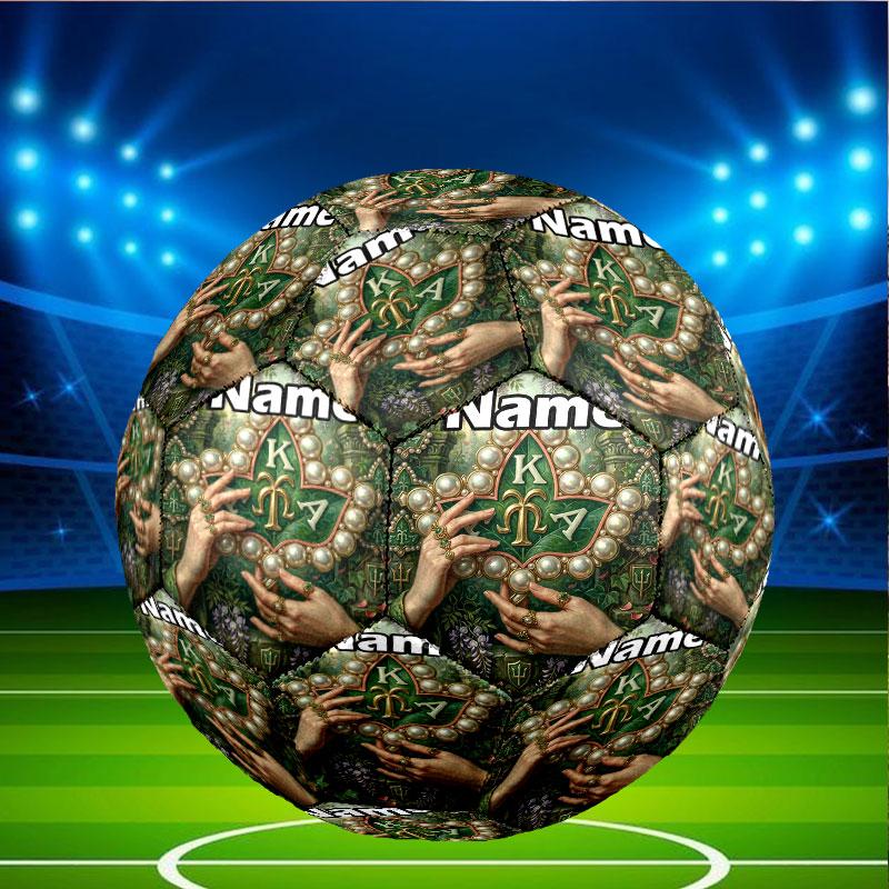 Custom Name Personalized Alpha Kappa Alpha Print Size 5 Soccer Ball Training & Match Football, for Team, Kicking, Gift for Football Enthusiasts