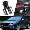 Car General One Out Two Grilled Blue Tail Throat Tail Pipe Muffler Modification Stainless Steel Exhaust Pipe Car Styling
