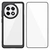 For OnePlus Ace 5 5G/OnePlus Ace 5 Pro 5G Phone Case WANLONFENG XC Series TPU Acrylic Cover with Tempered Glass (Big Lens Hole)