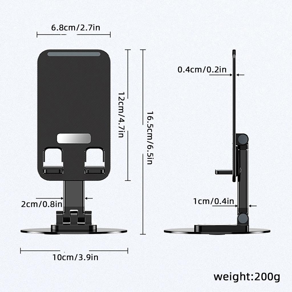 Adjustable Mobile Phone Holder Metal Desktop Folding Tablet Support Bracket Universal Cell Phone Stand For IPhone IPad Xiaomi