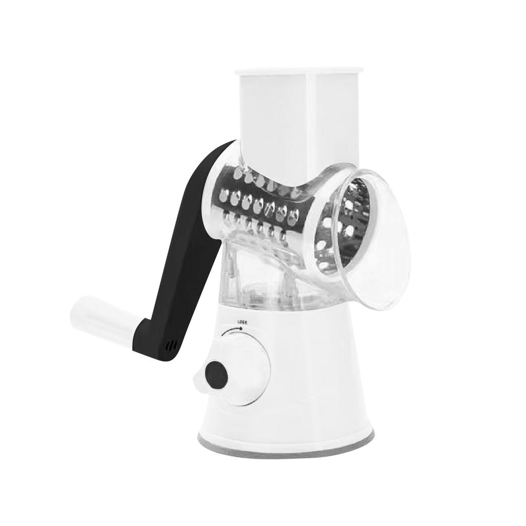 Manual Rotary Drum Vegetable Slicer Shredder Multifunctional Hand Crank Kitchen Grater for Cheese Potato Carrot Cucumber Salad Preparation