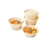 Compostable Corn Starch Round Food Container with Lid