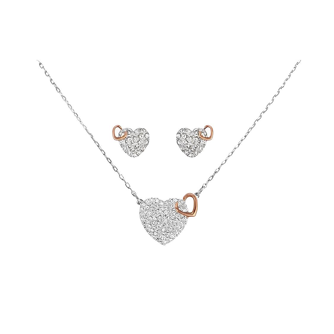 Swarovski DEAR Necklaces Womens Silver F