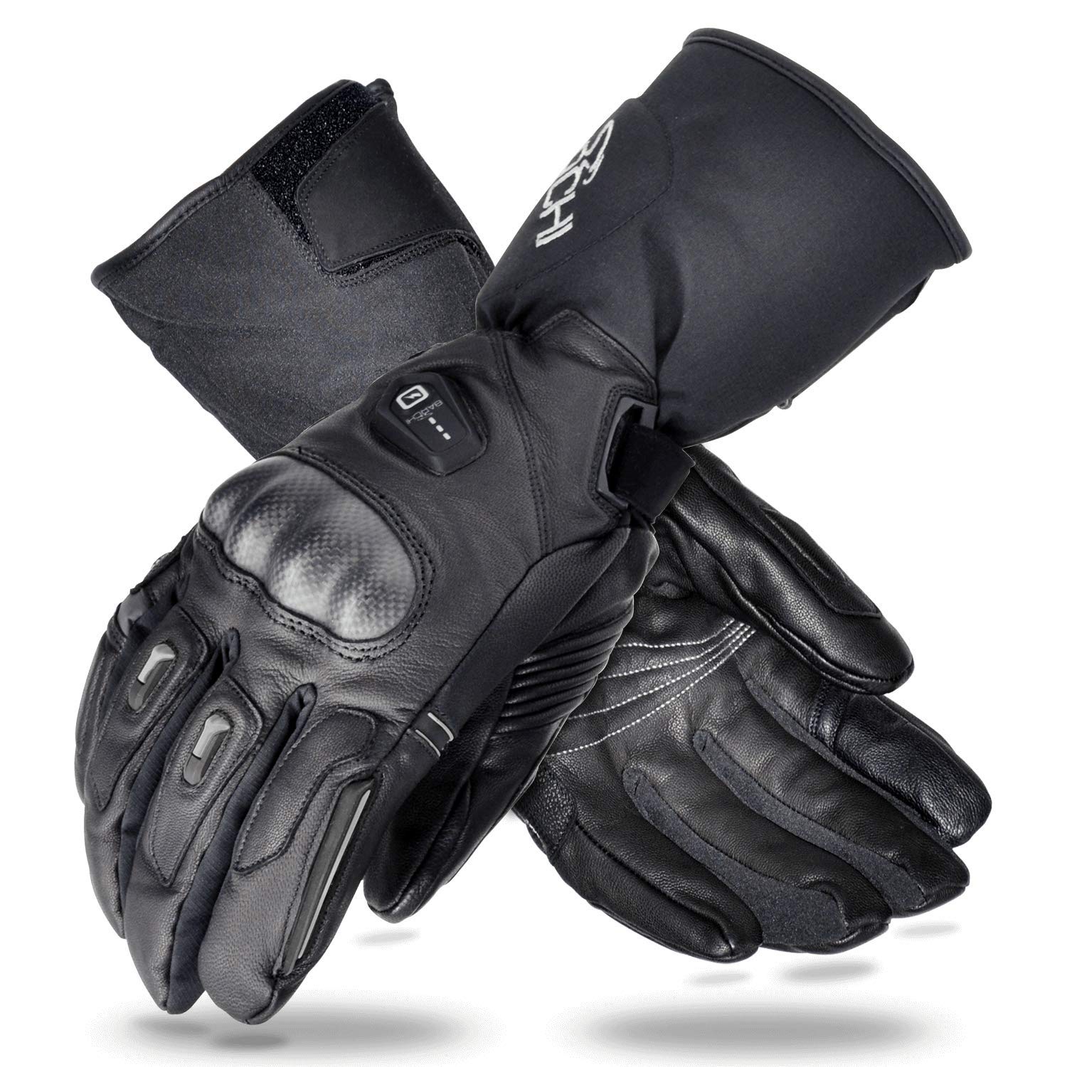 

SNOW DEER Electric Heated Gloves for Motorcycles and 2200mAh Rapid Cold Shock Unisex for and More Winter, 7.4V Battery, Heating, Protection,