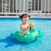Baby learns to swim inflatable seat with handle and interactive swimming ring with water gun