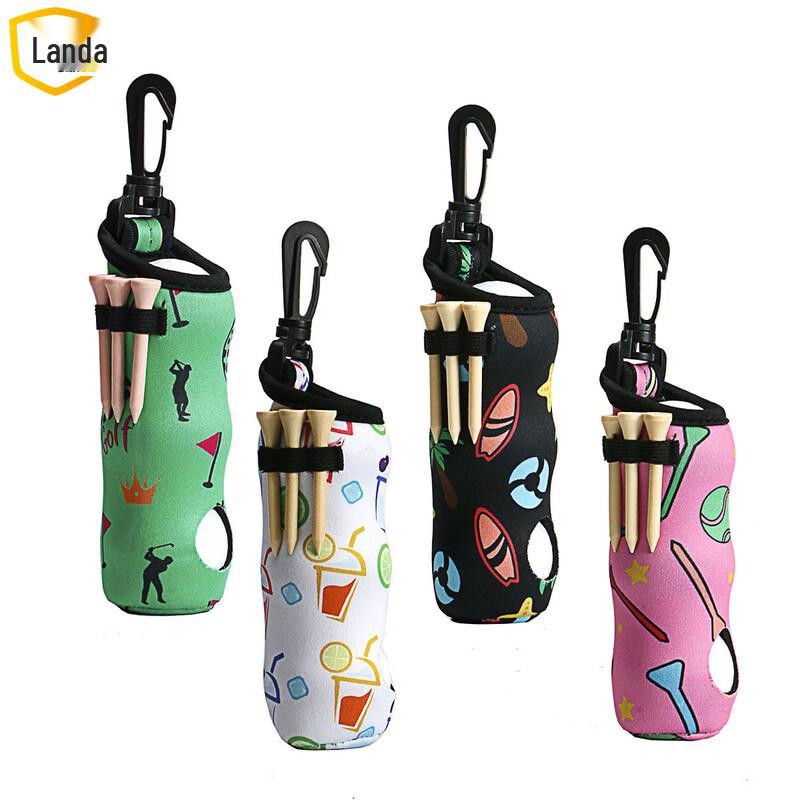 Landa Golf Portable Waist Ball Bag with Balls and Tees