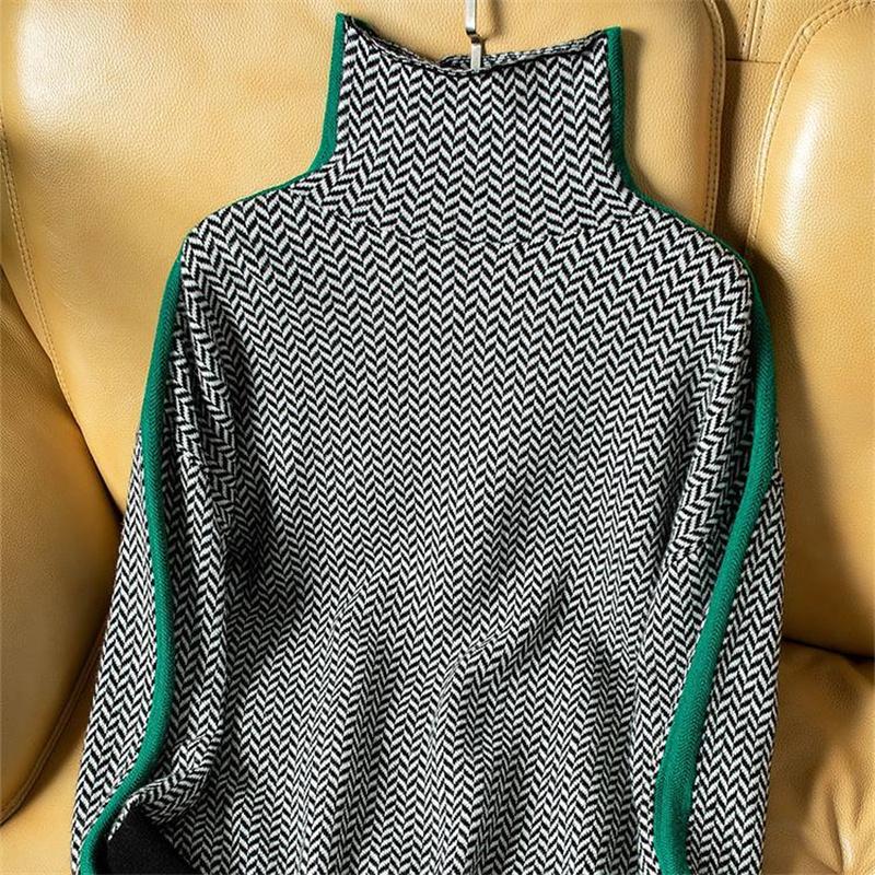 Podzimní Zimní Pulovr Svetr pletené svetry dámské móda 2022 Postavy Vlna Spodní Ženský rolák