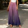 Women's Wide Leg Casual Pants High Waist Tie Belt Loose Fit Lightweight Comfortable Flowing Fabric Bottoms for Everyday Wear