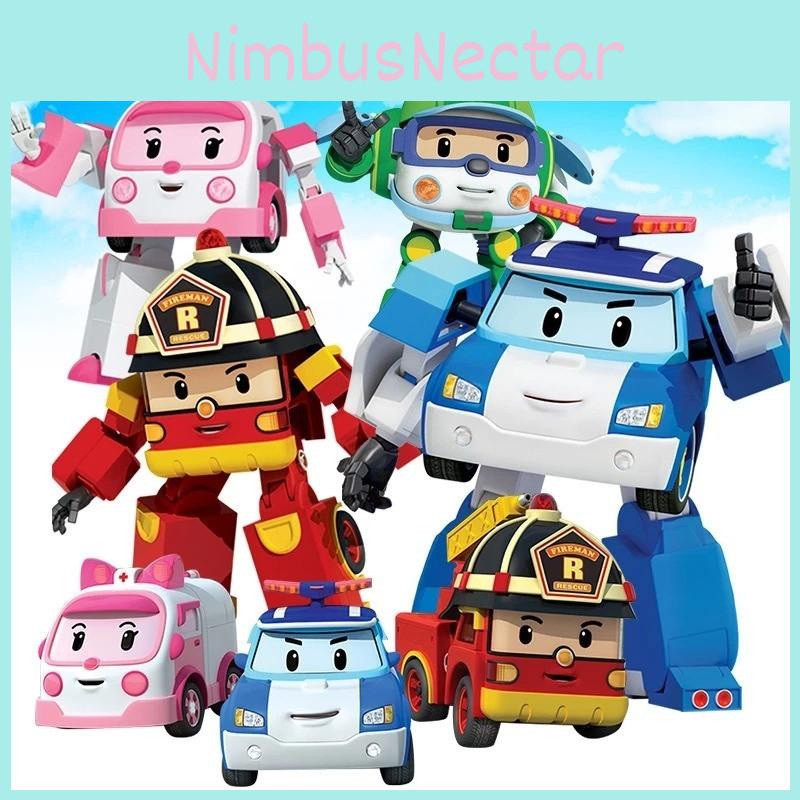 Trasforma il tempo di gioco del tuo bambino con l'Auto Giocattolo Robocar Poli Auto a Retrazione e Action Figure in Uno!