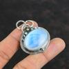 Rainbow Moonstone Pendant Handmade Jewelry Original Gemstone Pendant 925 Sterling Silver Pendant Moonstone Jewelry For Her Gifts For Mother