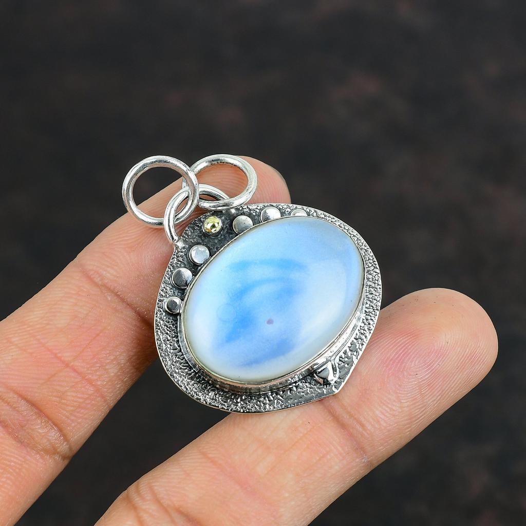 Rainbow Moonstone Pendant Handmade Jewelry Original Gemstone Pendant 925 Sterling Silver Pendant Moonstone Jewelry For Her Gifts For Mother