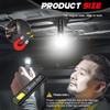 LED Keychain Flashlight USB C Rechargeable 550LM Portable Mini Torch Pocket Lantern Flood Work Light With Magnet For Emergency
