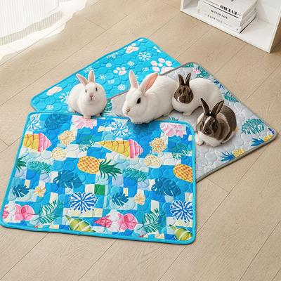 Breathable Cartoon Print Pet Cooling Pad Foldable Summer Non-Slip Mat Sofa Mattress for Pet Small Dogs Cats Bed Kennels Car Seat