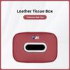 CTCE1 Car Tissue Box Holder Leather Car Armrest Napkin Case Sun Visor Backseat Bag For BMW 50th Anniversary Edition E46 E53 E90 E60 E9