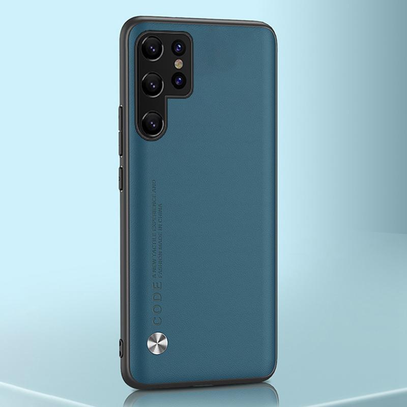 Luxury Leather Case For Samsung Galaxy S22 Ultra S20 S21 FE S10 Plus Cover Matte Phone Case For Samsung Note 20 Ultra 10 Plus