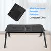 Adjustable Portable Folding Table Bed Desk Stand For Computer Laptop Notebook PC(Black)