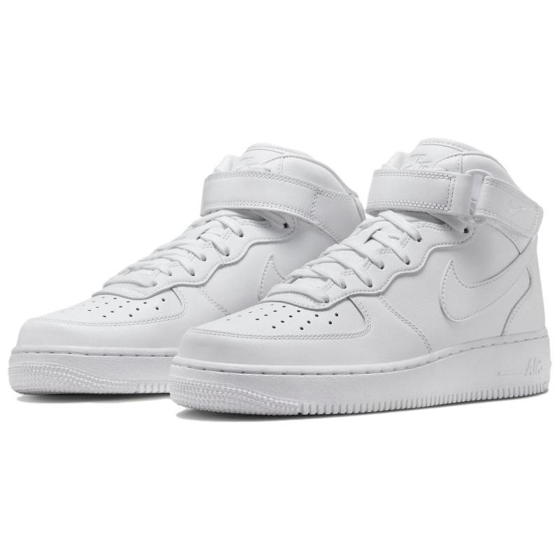 Nike Air Force 1 Mid Fresh Triple White Sneakers DZ2525-100