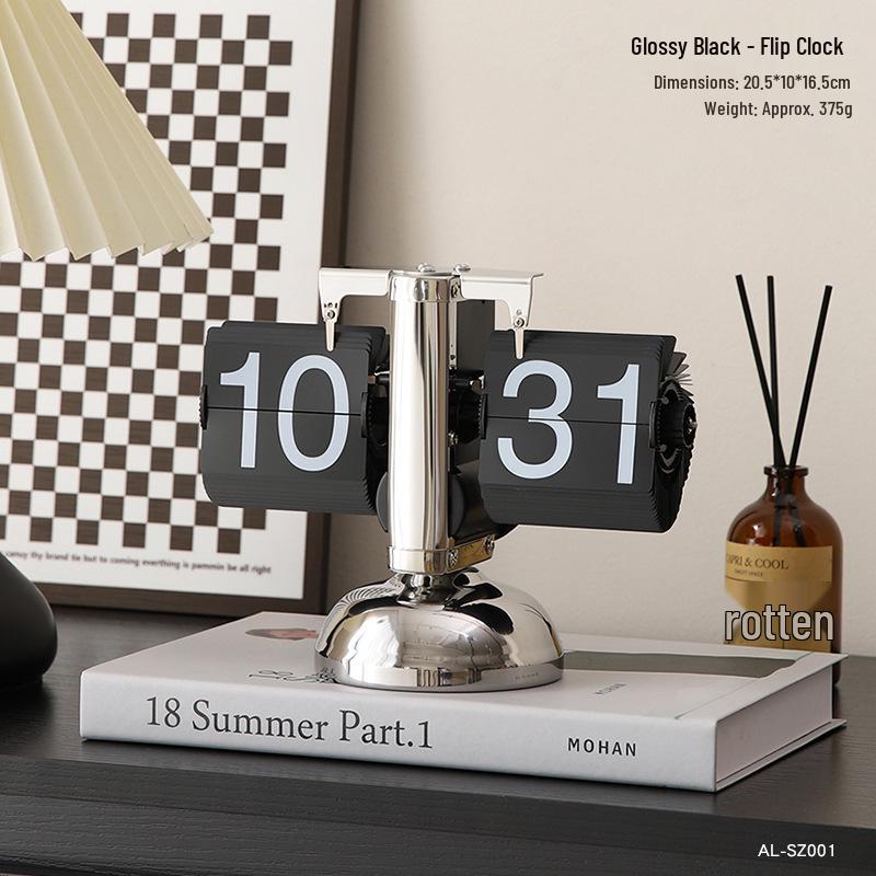 Mechanical Desk Clock: Automatic Page-Turner for Home Decoration