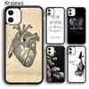 Krajews Greys Anatomy Painted Phone Case Cover For iPhone 17 Air 16 15 14 Plus 11 12 13 Pro Max Coque Shell Fundas