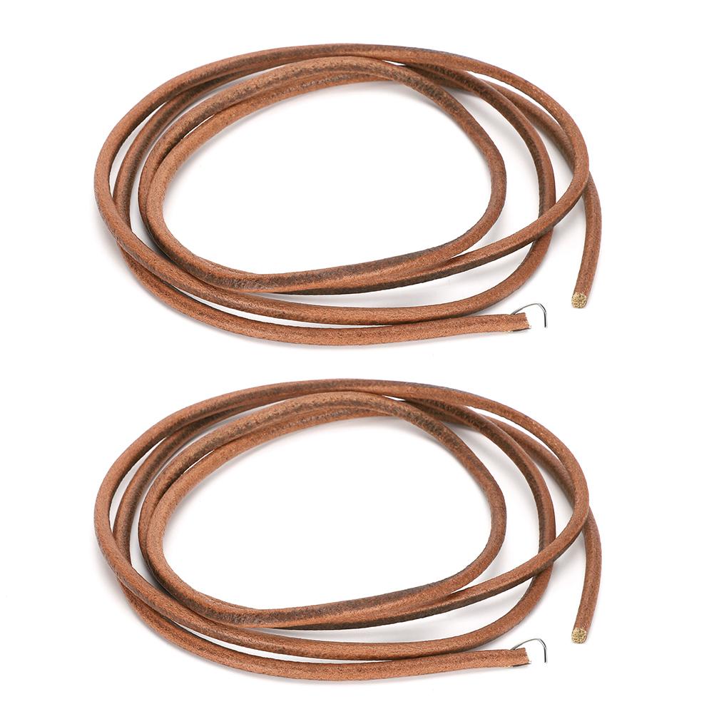 

2 шт. ремень для швейной машины из коровьей кожи, бытовой смелый крючок, педаль, детали, аксессуары, коричневый коричневый