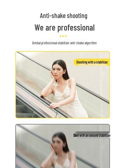 AR Anti-Shake Mobile Gimbal: Handheld Selfie Stick Tripod for Vlog, Travel Photography, and Live Streaming