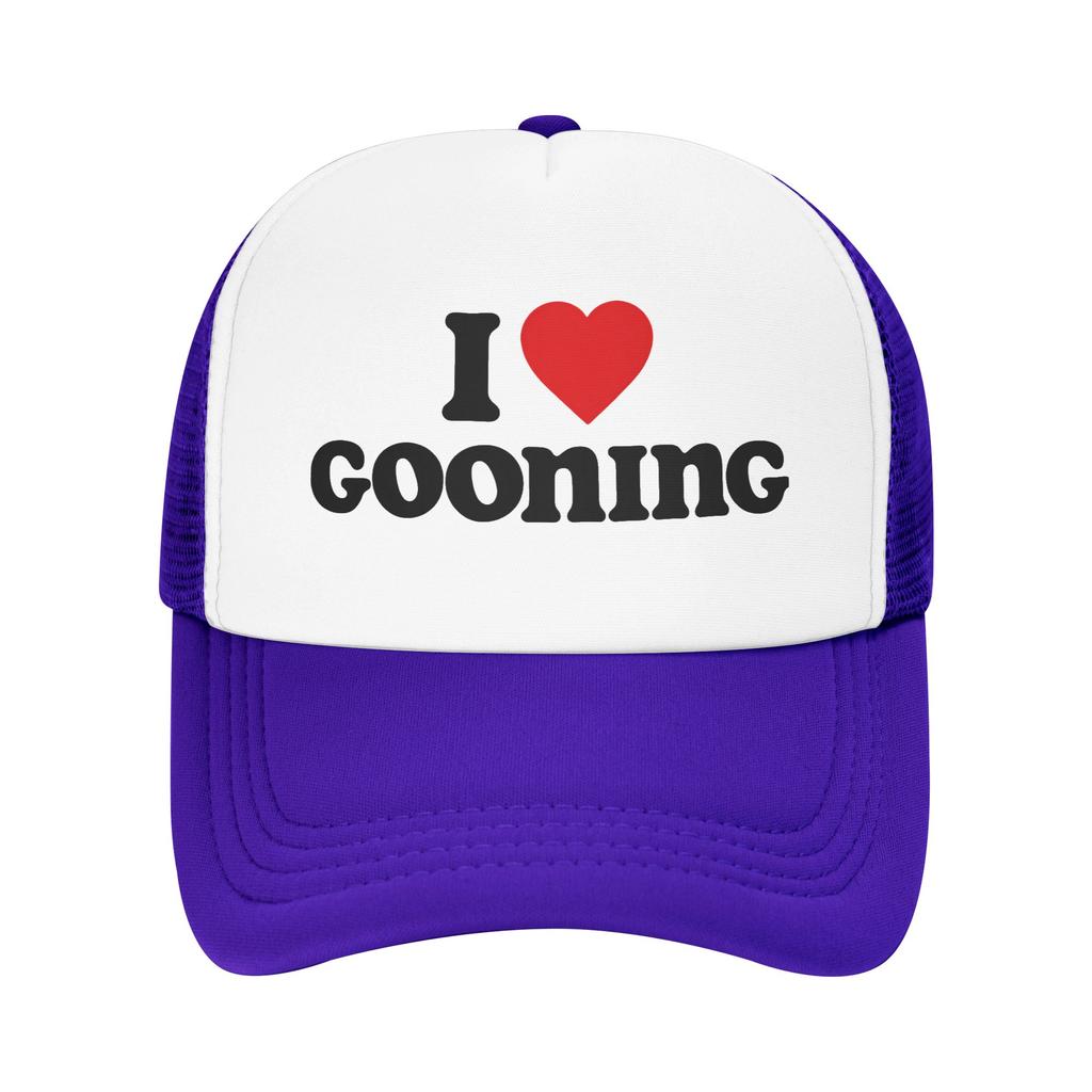 I Love Gooning Sun Hats Casual Baseball Cap Spring Trucker Hat Hot Sale Tennis Skate Hats Unisex-Teens Fashion Baseball Caps