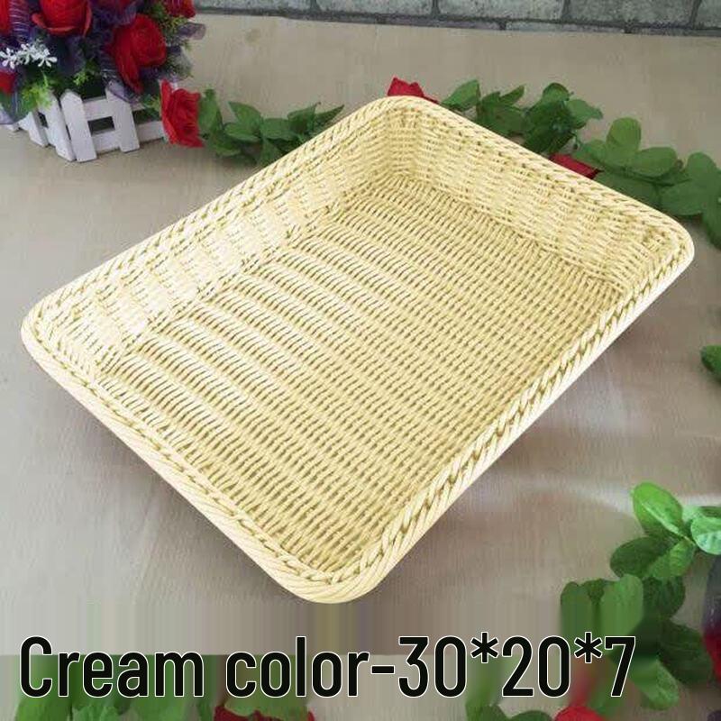 Imitation Rattan Fruit and Bread Basket