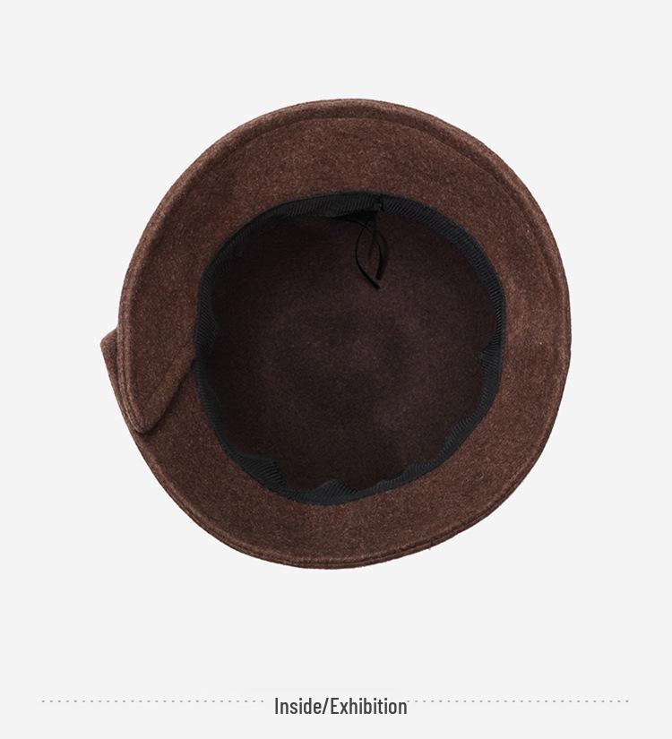 Damen Herbst/Winter Wollfilzhut - Trendig, Warm, Kuppel Eimer/Fedora Stil