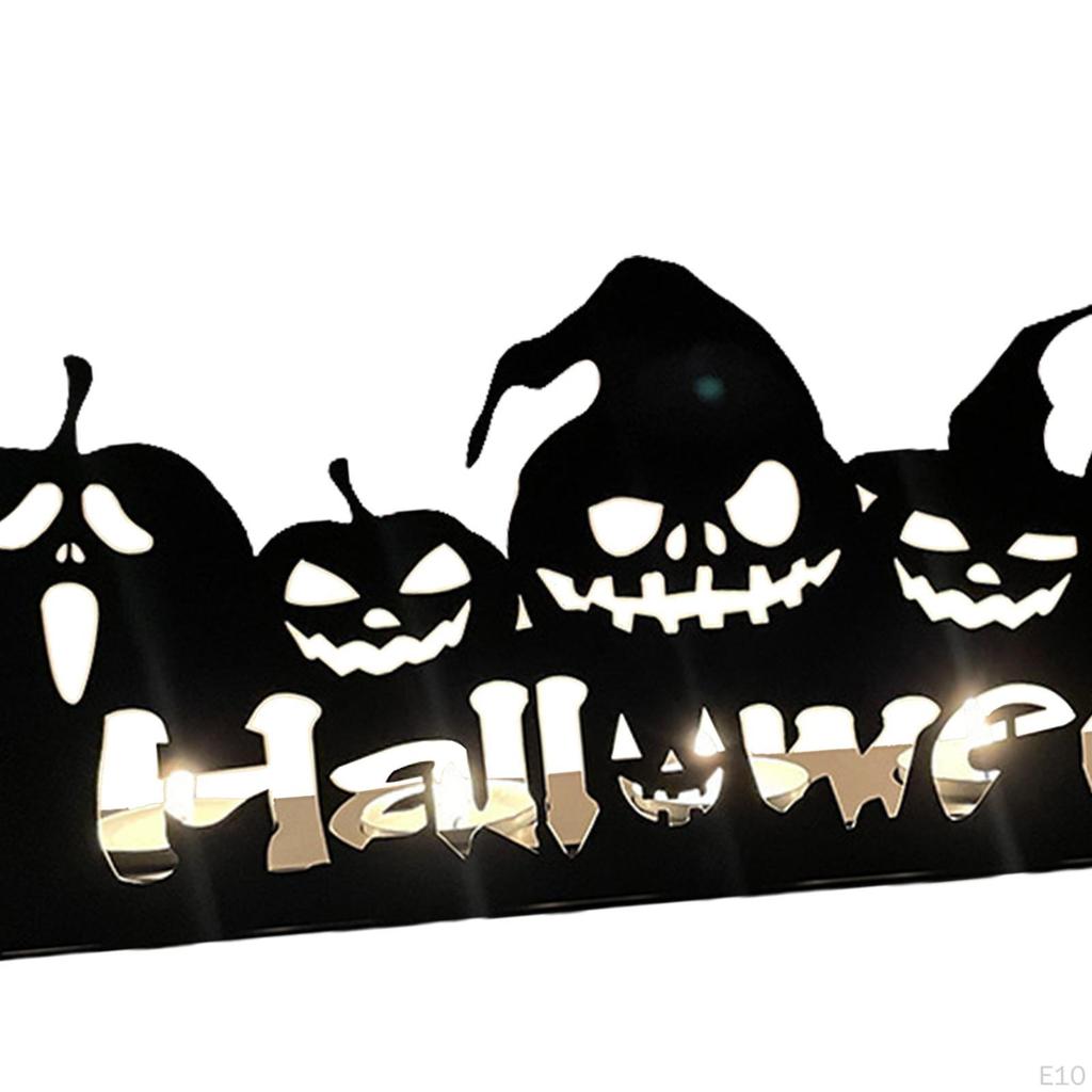 Elegant Tealight Candle Holder Set for Halloween Home Decor