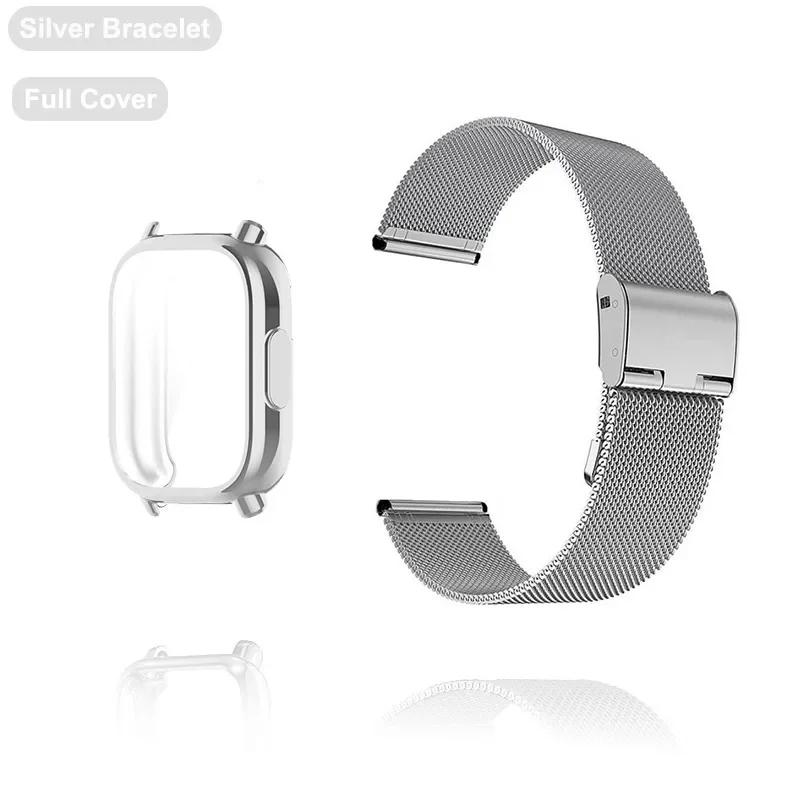 Nowy pasek do Redmi Watch 5 Active z etui i osłoną ekranu Paski do zegarka Redmi Watch 5 Lite Bransoletka Męska Damska Metalowy pasek