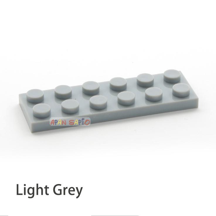 40pcs DIY Building Blocks Thin Figures Bricks 2x6 Dots 12Color Educational Creative Size Compatible With 3795 Toys for Children
