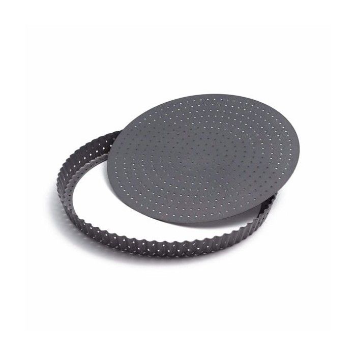 Moule tarte perforé fond amovible 30 cm - IBILI®