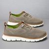 Men's Casual Knit Sneakers Lightweight Breathable Slip-On Athletic Shoes with Flexible Sole and Lace-Up Design for Everyday Wear