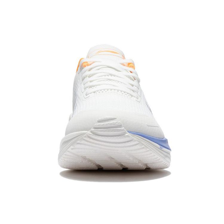 New LINING Furious Rider 6.0 Essential Running Shoes Men Low Top Mist White/Fluorescent Mango Orange ARZS003-1