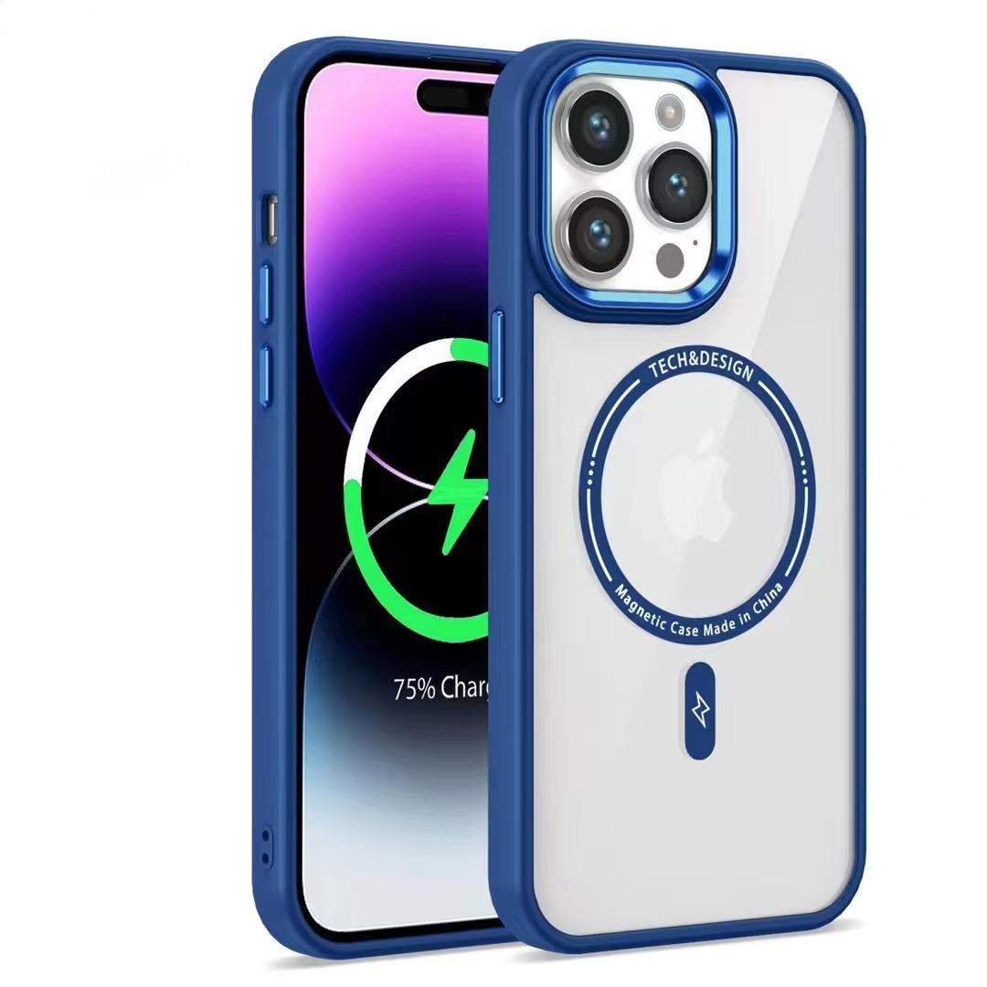 

Suitable for Apple 16PROMAX Metal Photo Frame Fashion Mobile Phone Case IPhone7P/X Color-transparent Anti-fall Protection Case Apple 15Plus