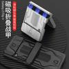 Full Coverage Magnetic Snap Case With Kickstand Ring Galaxy Z Flip4 Shockproof Protection