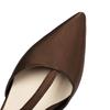Women's Cute Wedding Party Sandals Comfortable Kitten Heel Dress Shoes T Strap Closed Pointed Toe Elegant Walk Wear