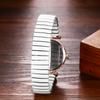 Stainless Steel Elastic Strap Easy To Put On and Take Waterproof Quartz Watch with Analog One Size Fits Minimalist Design Perfect Gift Women's Watch