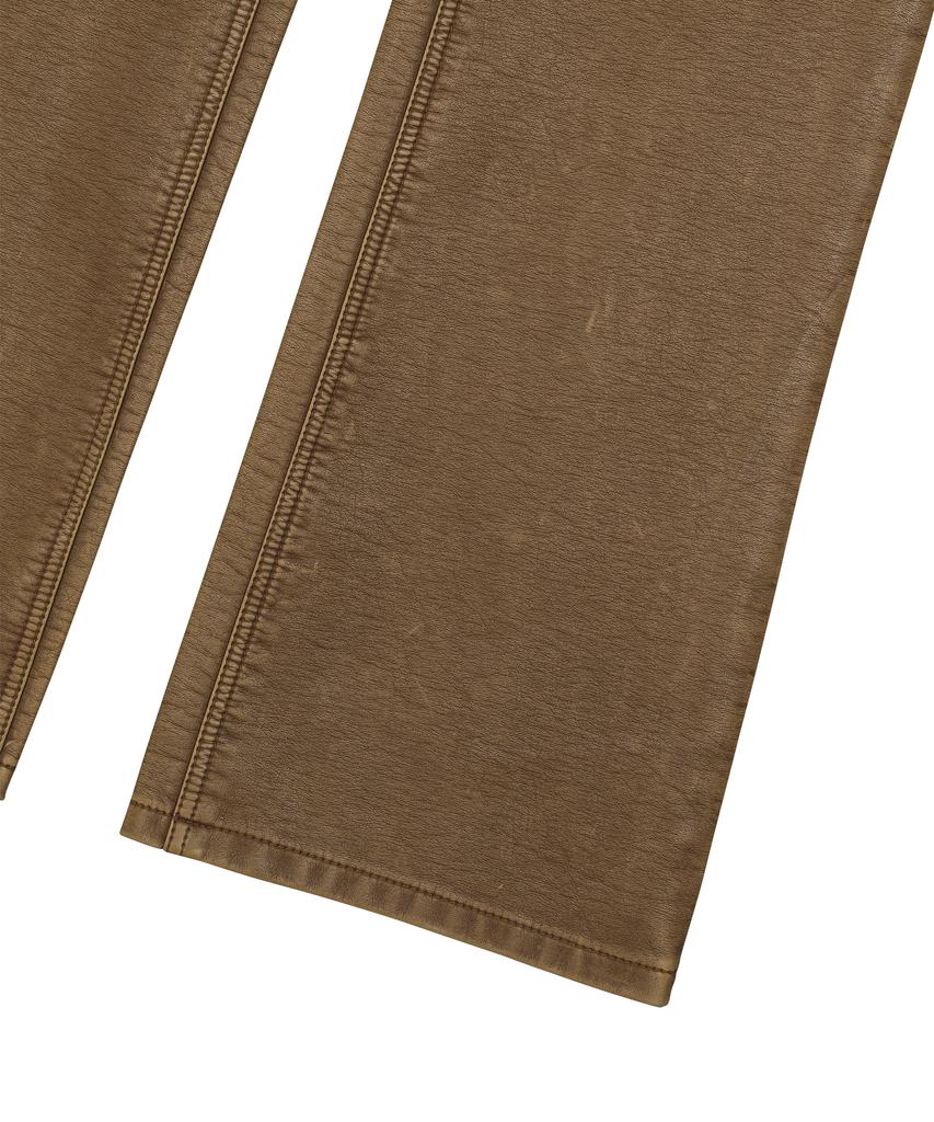 SUNDAY FRUIT MARKET W) Vintage Leather Flare Pant Brown