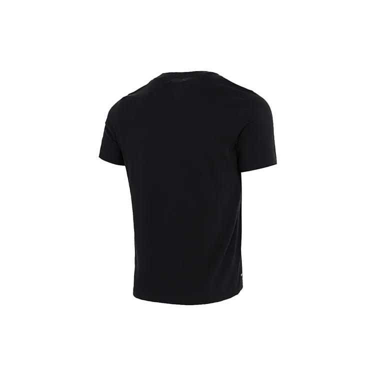 Nike T Shirts Men's Black Crew Neck Moderate Straight Fit (Unisex) T-Shirts CZ9725 010