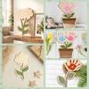Decoration Mother's Day Plaque Hand Painted Wooden Flower Craft  Kids DIY Painting