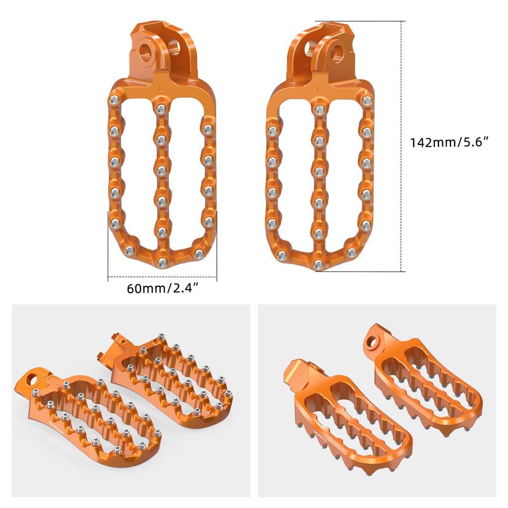 Forged Footpeg Footrest For KTM 690 Enduro R SMCR SMC R Husqvarna 701 SM Supermoto Enduro NORDEN 901 GASGAS ES/SM 700 2008-2025