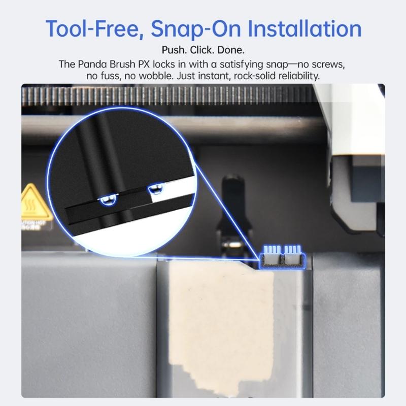 Soft Elastomer 3D Printer Nozzle Maintenance Brush Environmental Friendly Substance Protects Printing Accuracy Permanent Building