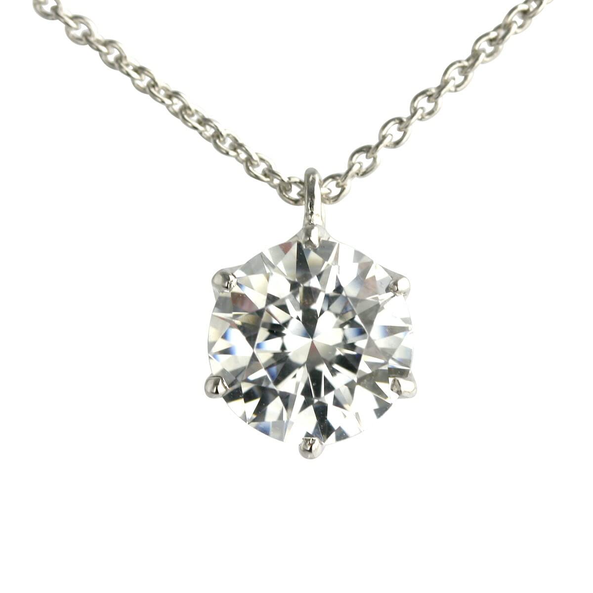 

Ювелірні вироби PT900 2-каратне намисто з підвіскою Super Cubic D Колір VVS1 EXCELENT Cubic Use [Diamond World] Жіноче H&C