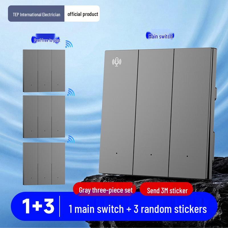 Smart Voice-Controlled Wireless Light Switch Panel
